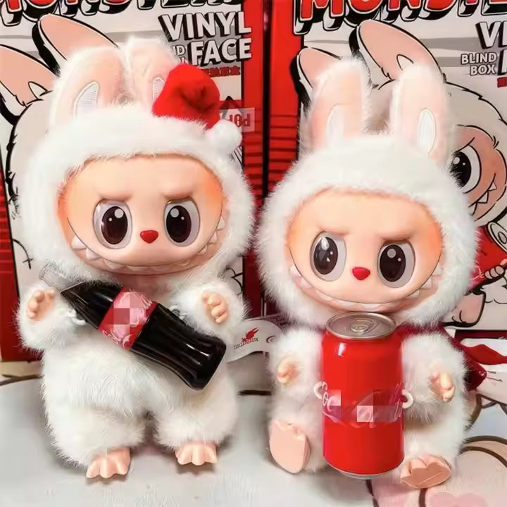 Labubu Coke 3rd Generation Heart-beating Macaron Coke Series Vinyl Blind Box Plush Toy Trendy Toy Figure Blind Box