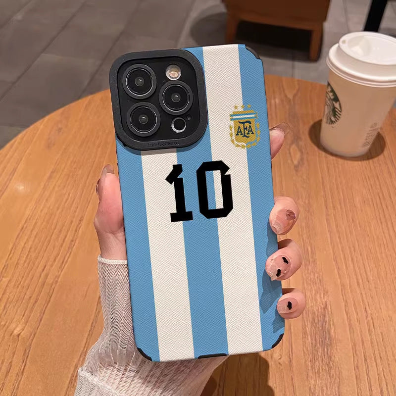 Argentina Jersey No. 10 iPhone 11/12/13/14/15/16 Case (Basic, Pro, Pro-Max)