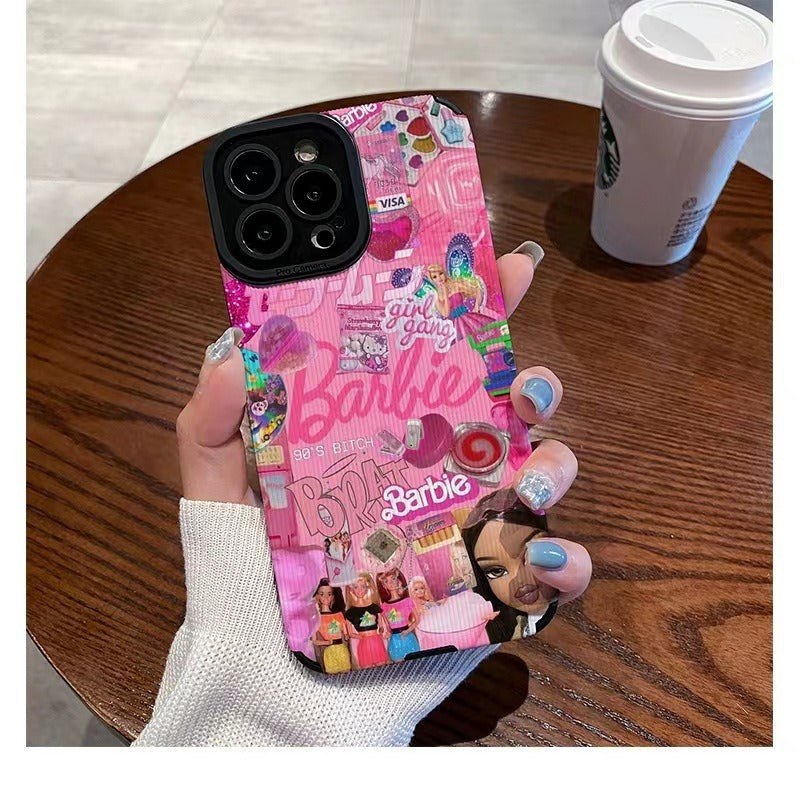 Barbie Girl Gang Collage iPhone 13/14/15/16/16E Case (Basic, Pro, Pro-Max) - Full Protection