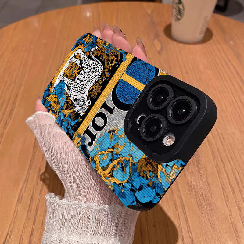 Dior Jungle Luxe iPhone 13/14/15/16/16E Case (Basic, Pro, Pro-Max) - Full Protection