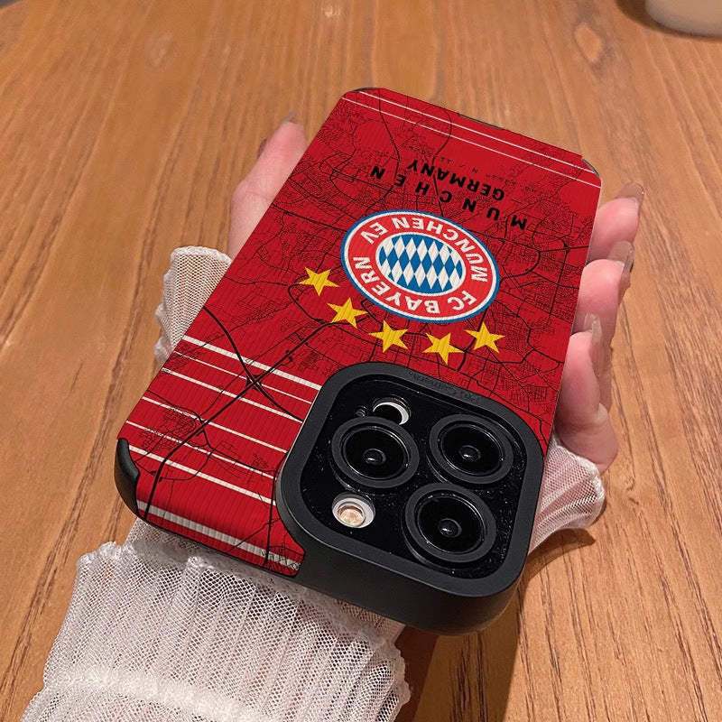 FC Bayern Munich TPU iPhone 13/14/15/16/16E (Basic, Pro, Pro-Max) - Full Protection