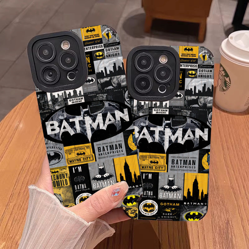 Gotham Vibes Batman iPhone 13/14/15/16/16E Case (Basic, Pro, Pro-Max) - Full Protection