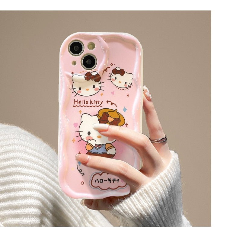 Hello Kitty Cute Pastel Case For Iphone 13/14/15/16/16E Case (Basic, Pro, Pro-Max))