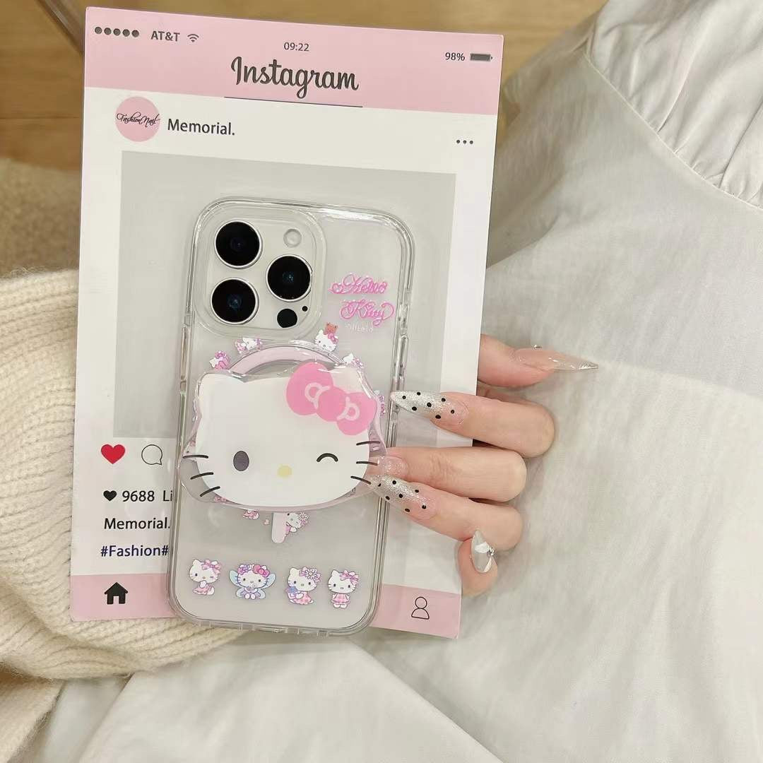 Cute Doll Designer Magsafe Silicon Case For iPhone With Doll Magsafe Holder