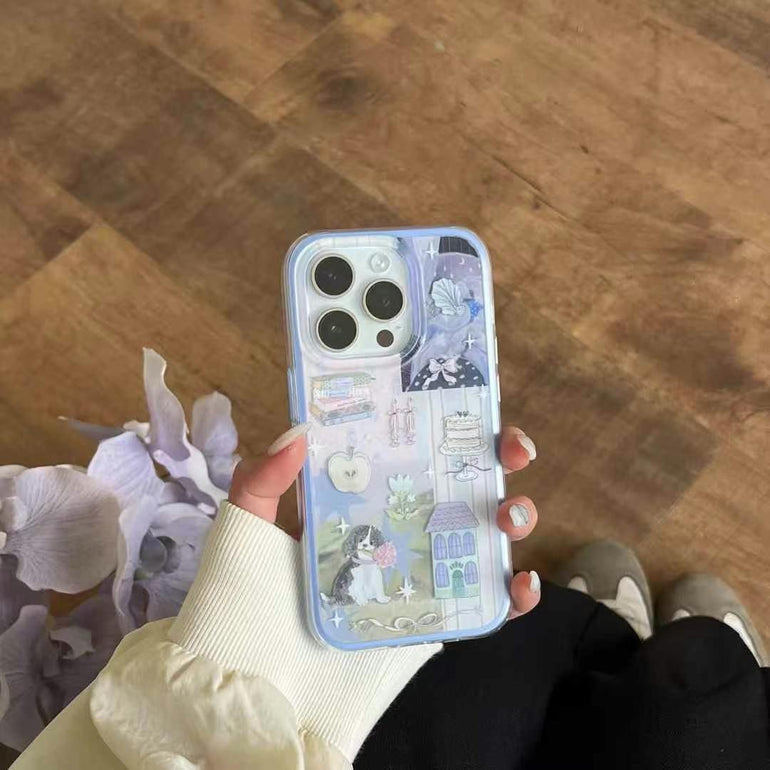 Dog With Rose Silicon Case For iPhone