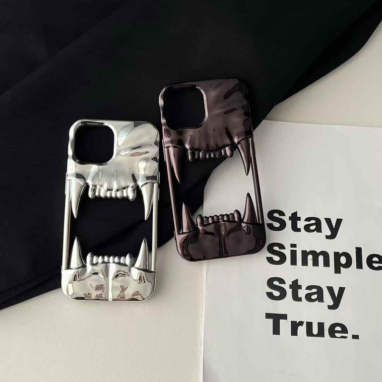 Tiger Fangs Silicon Case For iPhone