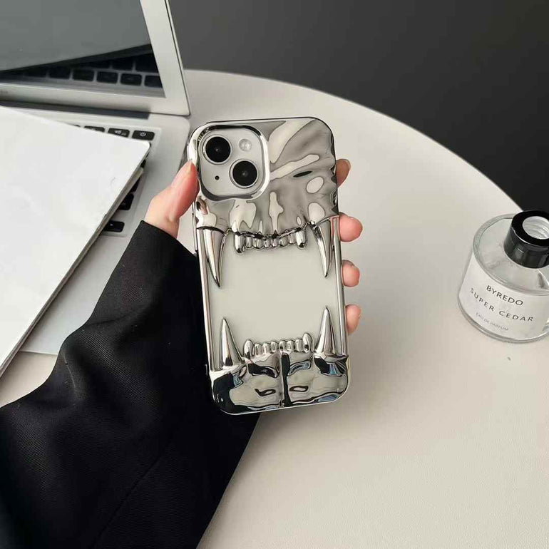 Tiger Fangs Silicon Case For iPhone
