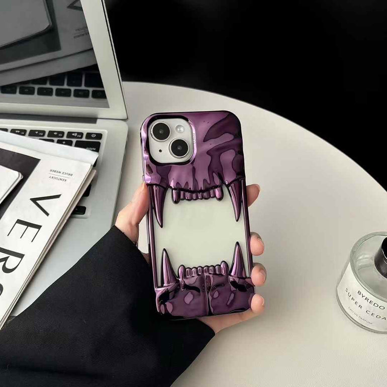 Tiger Fangs Silicon Case For iPhone
