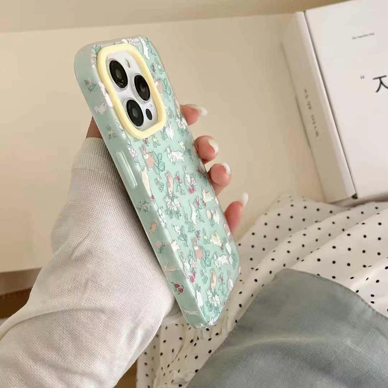 Rabbit in Garden Designer iPhone Case