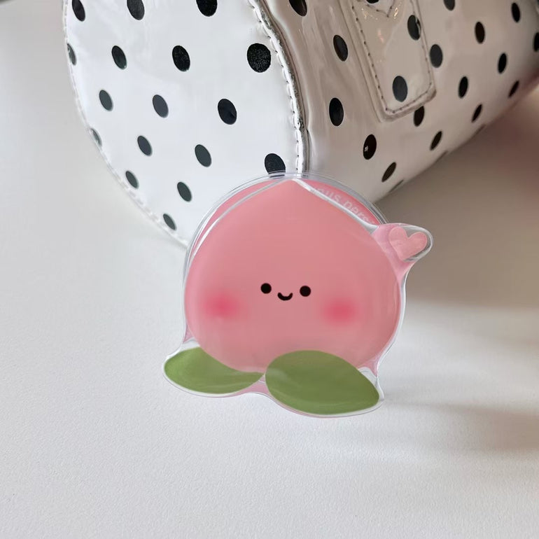 Cute Peach Cartoon Magsafe iPhone Case with Magsafe Holder