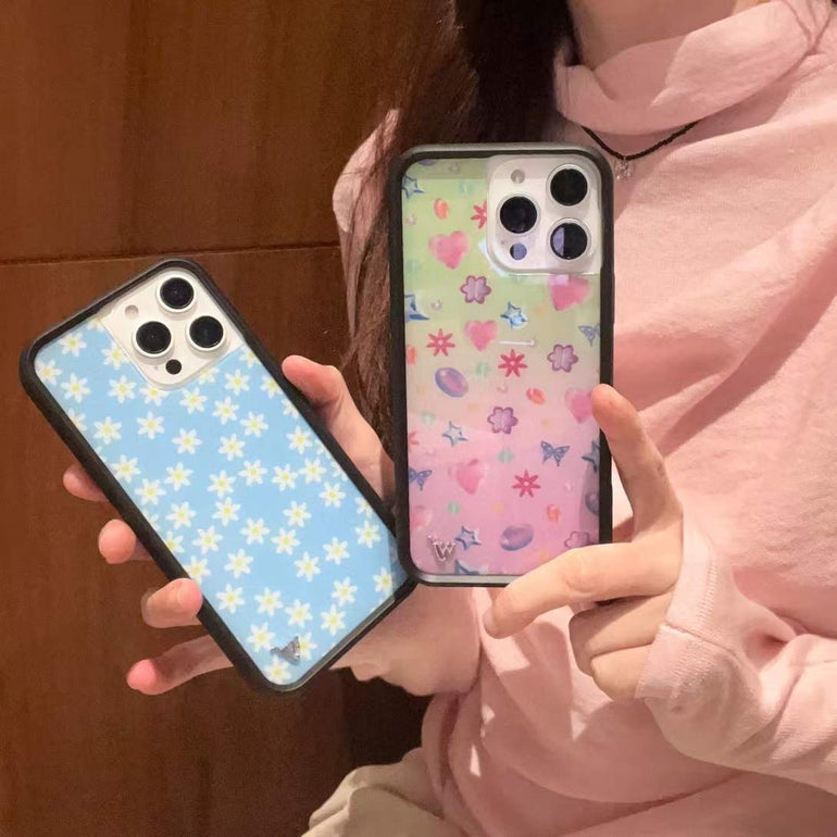 wf Abstract Pattern Silicon Designer iPhone Case