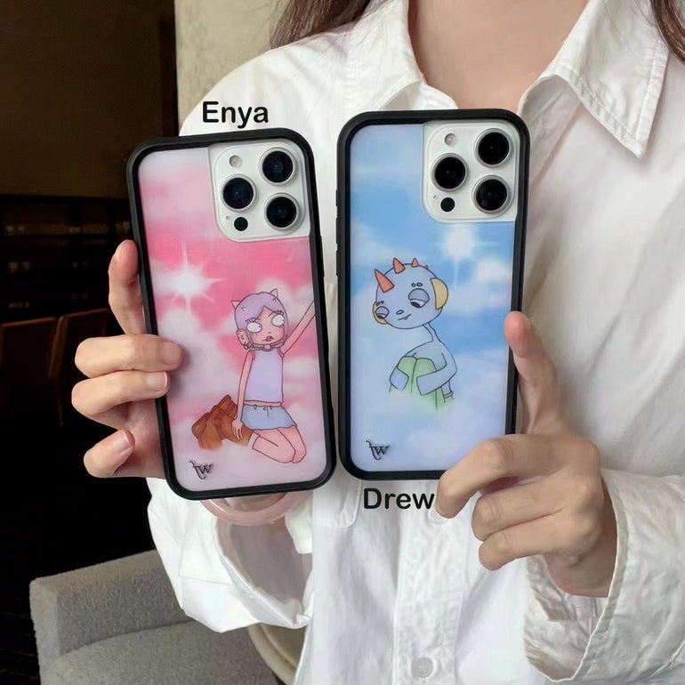 wf Abstract Pattern Silicon Designer iPhone Case