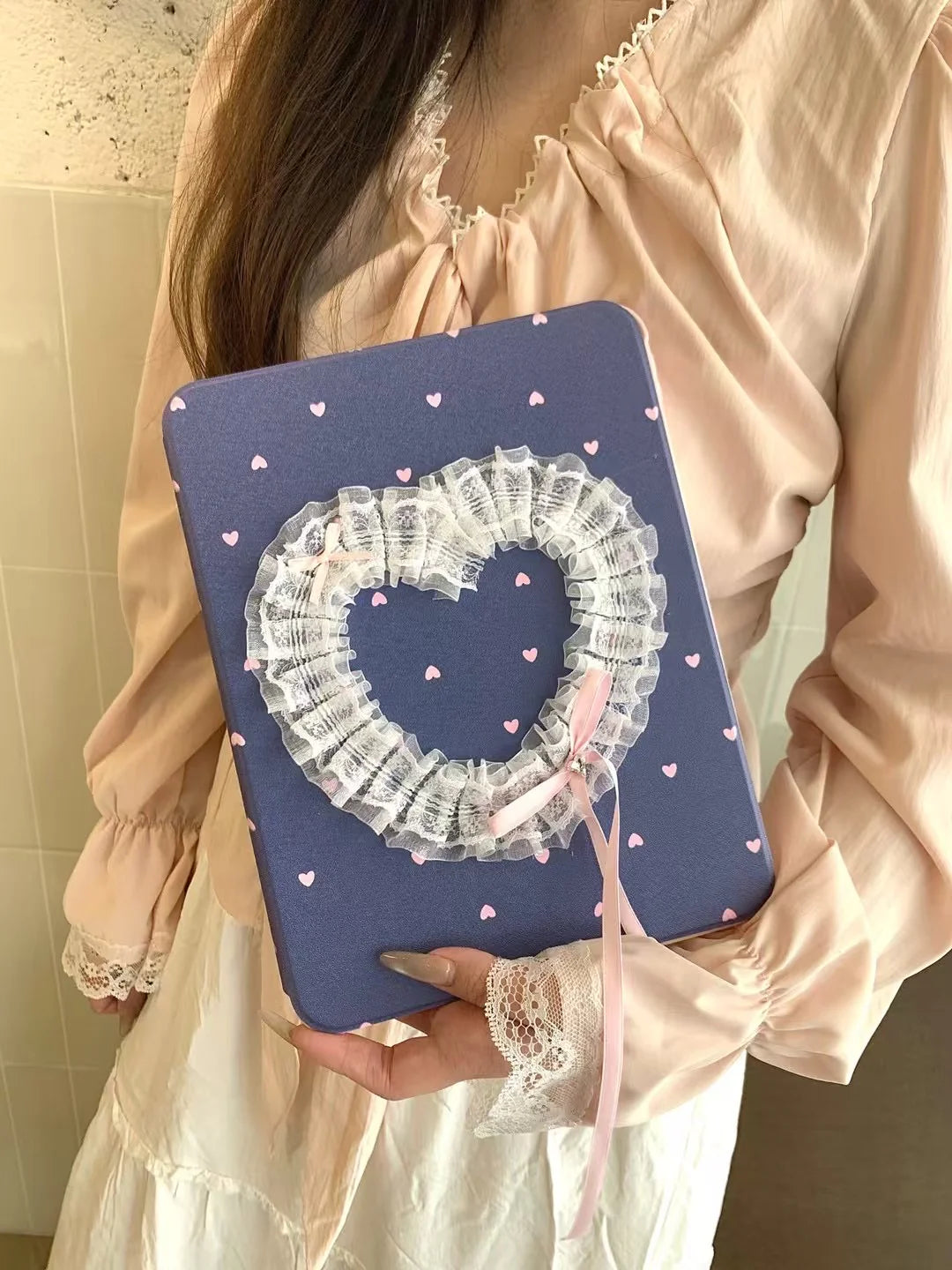 Heart Lace Designer iPad Case