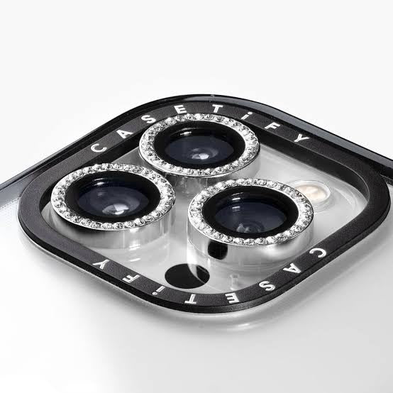 Diamond Camera Lens Protector Rings for iPhone – Crystal Rhinestone Bling Camera Guard Set