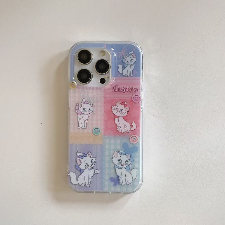 Aristo Cats Silicon Case For iPhone With Charm