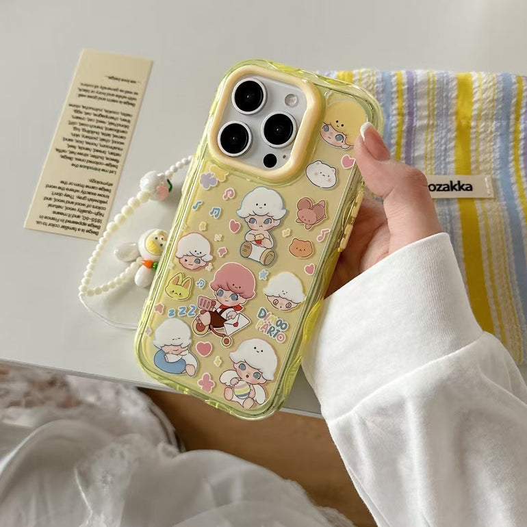 Cute Girls Silicon Case For iPhone