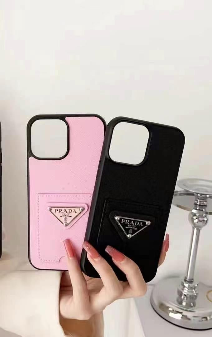 Luxury Branded Leather Card Holder Case For iPhone