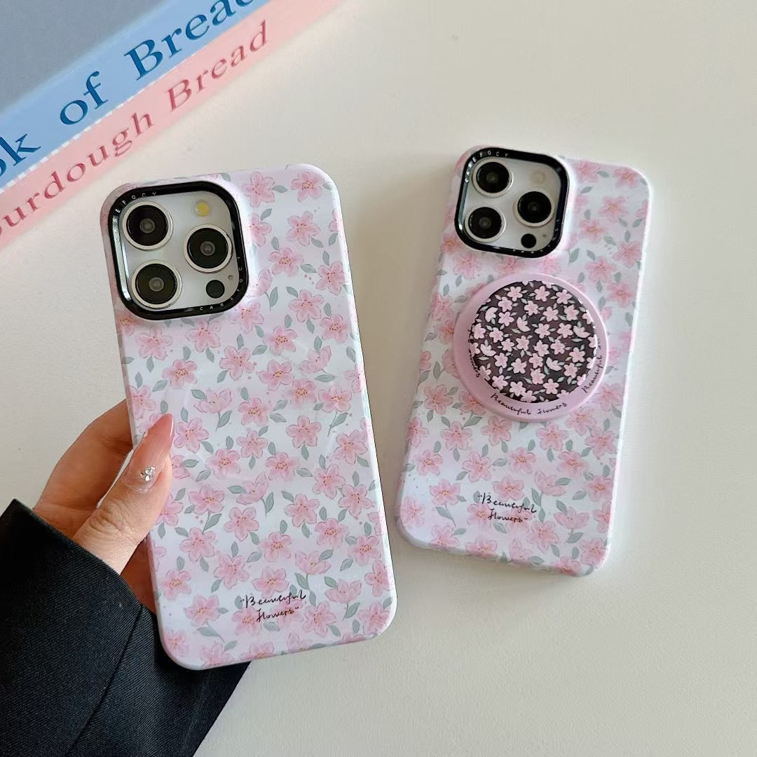 Solid Color Magsafe Case For iPhone With Rope Holder