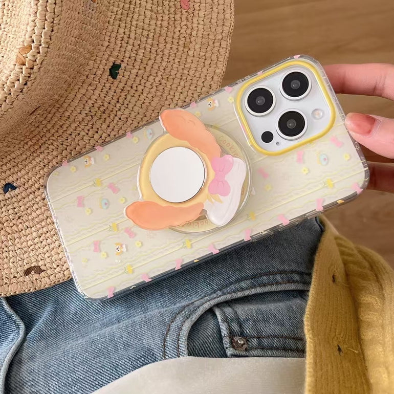 Bow Designer Magsafe iPhone Case With Mirror Magsafe Holder