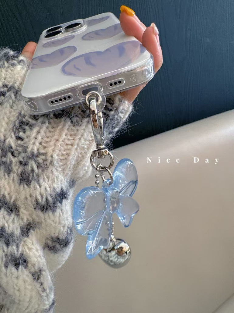 Heart Deisgner Case For iPhone with Bow Charm