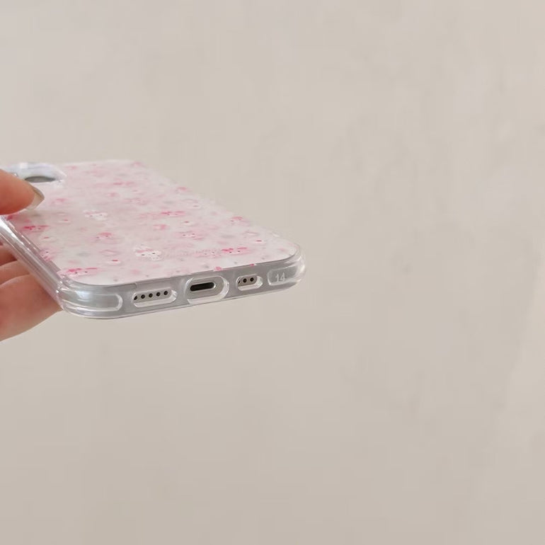 Cute Cartoon Silicon Case For iPhone With Charm