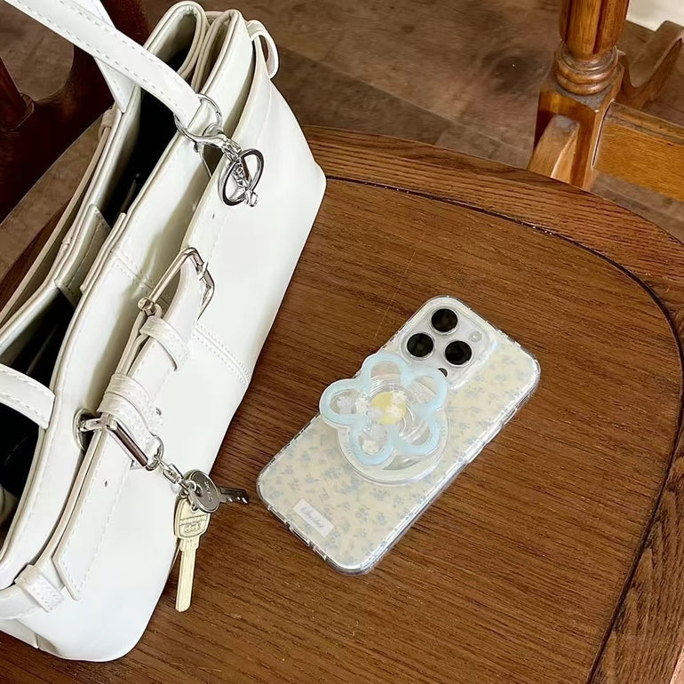 Floral Blossom Silicon Magsafe Case For iPhone With Flower Magsafe Holder