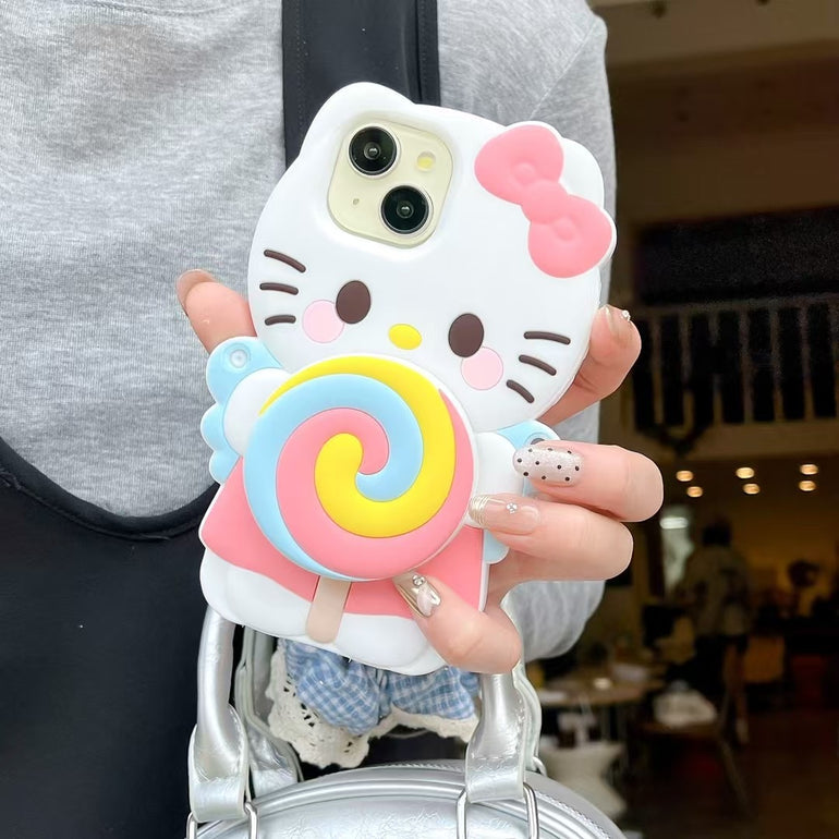 Kitty Candy 3D Silicon Case For iPhone