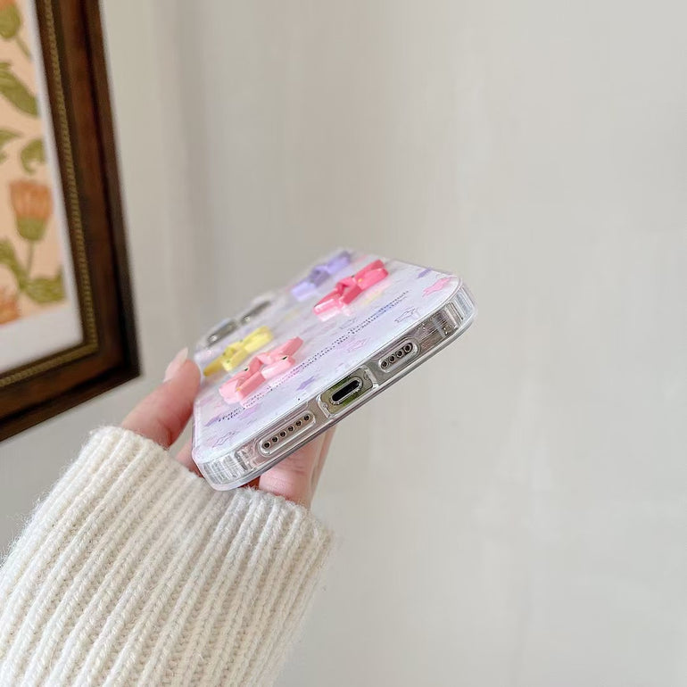 Star Family Silicon Case For iPhone With Charm