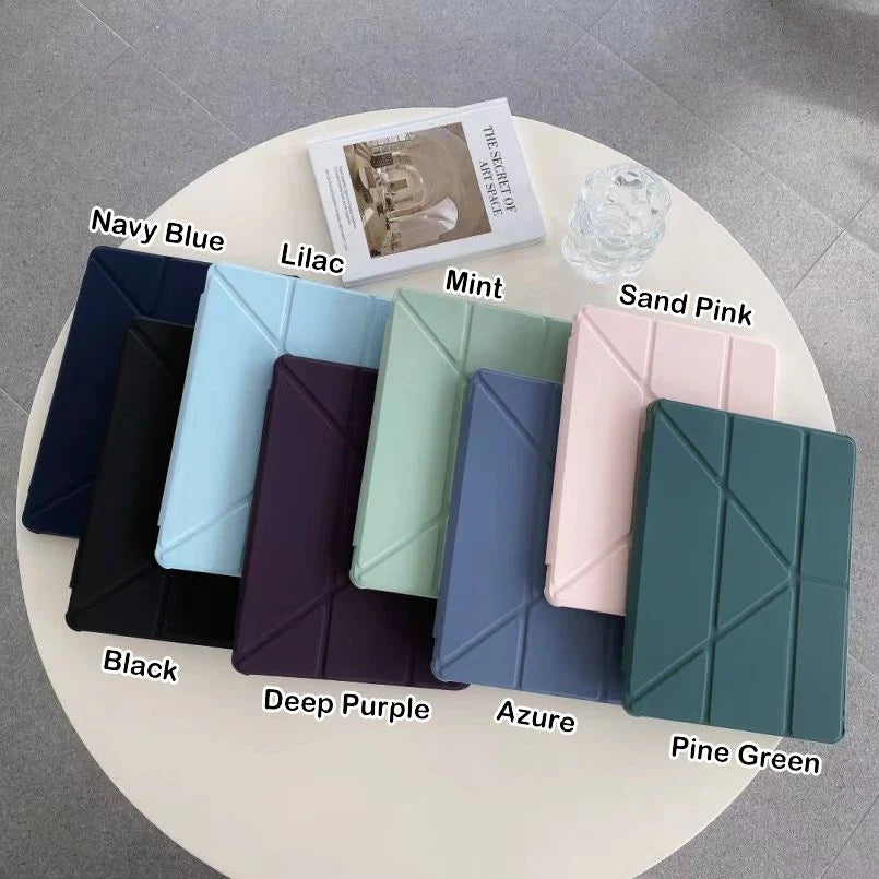 Magnetic Folio Solid Color Case For iPad
