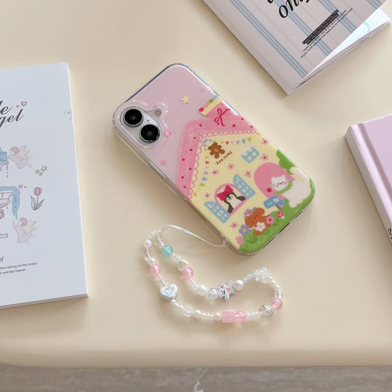 Zoo Home Silicon Case For iPhone With Charm
