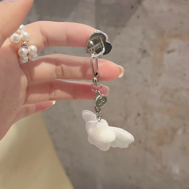 Star Pattern Silicon Case For iPhone With Star Butterfly Charm