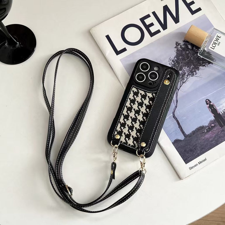 Designer Leather Case For iPhone With Belt Holder And Sling