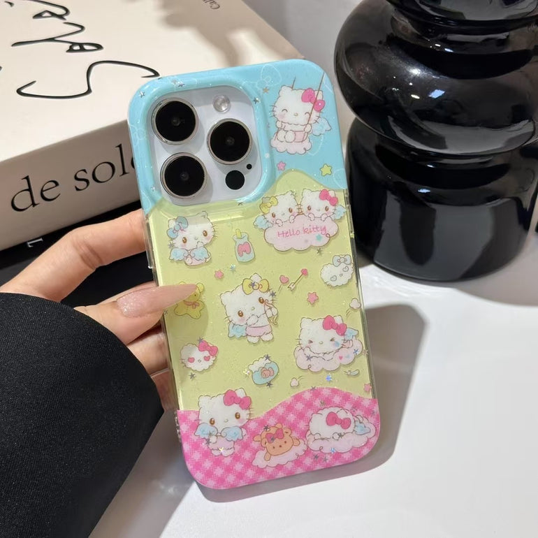 Angel Kitty Designer Case For iPhone With Charm