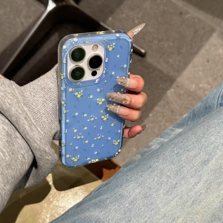 Floral Pattern Silicon Case For iPhone