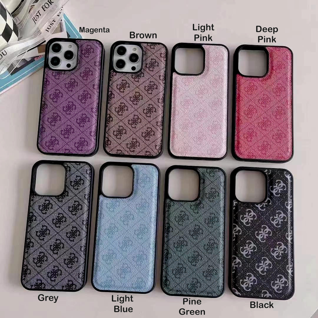 Luxury Branded Leather Case For iPhone