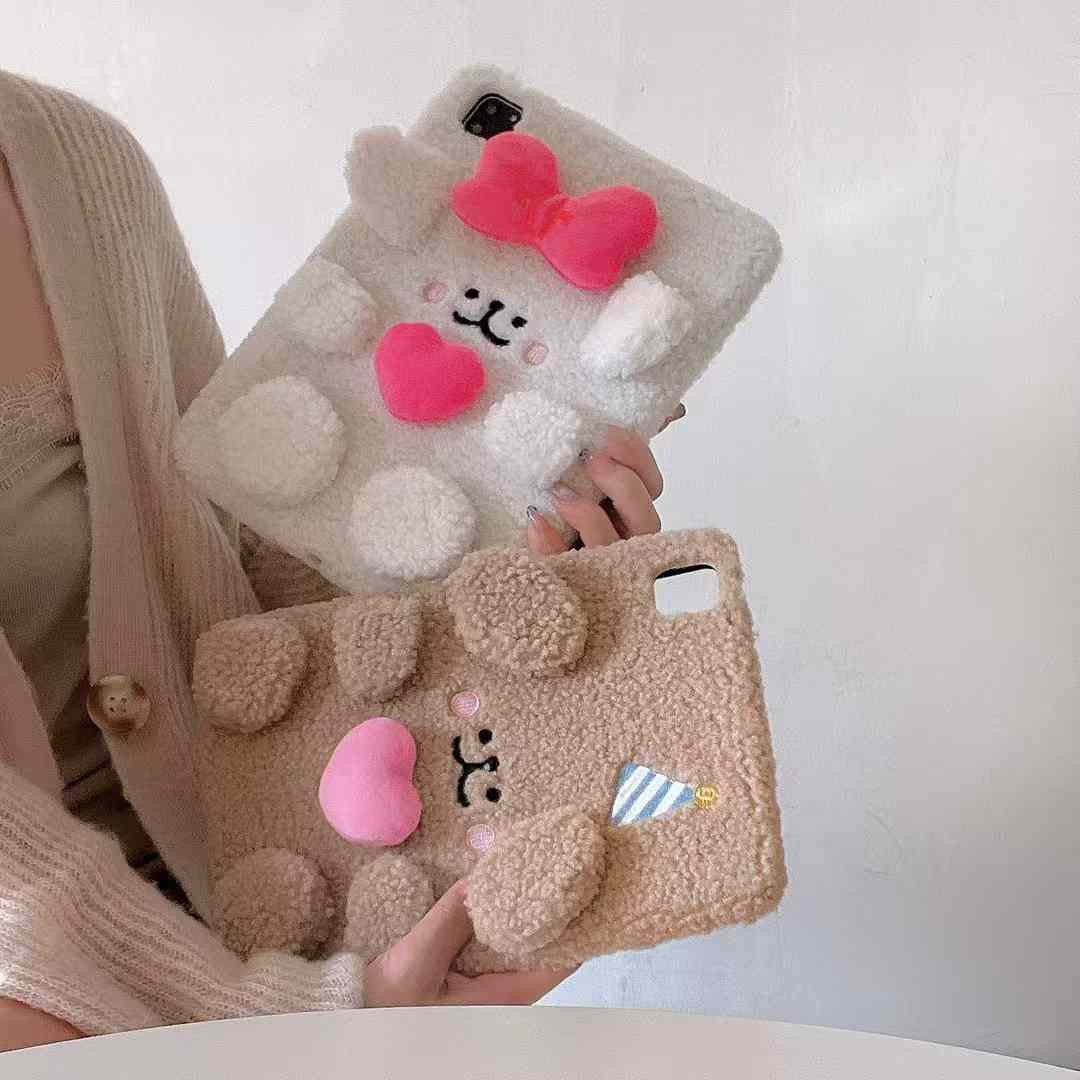 Happy Puppy Plush Case For iPad