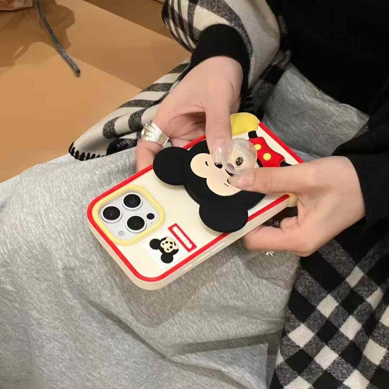 Cute Cartoon Chewing Bubble Gum Silicon Case For iPhone