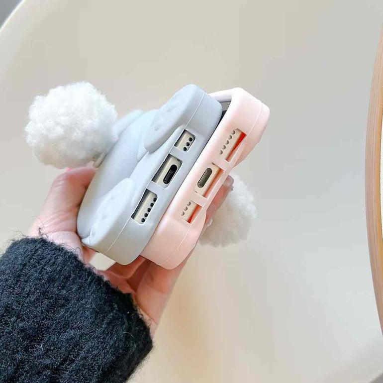 3D Bunny Silicon Case For iPhone