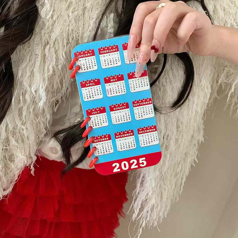 Calender Diary Style Flip Case For iPhone
