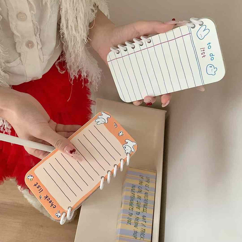 Bunny Diary Style Flip Case For iPhone