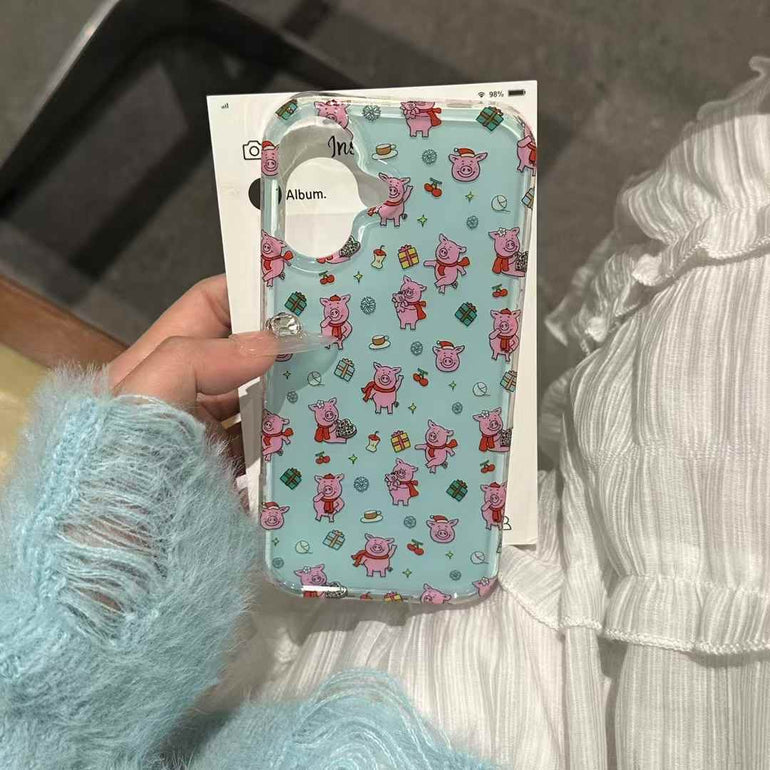 Piggy Party Silicon Case For iPhone With Piggy Holder