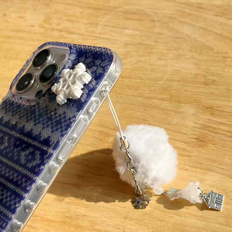 Designer Silicon Case For iPhone With Cute Charm