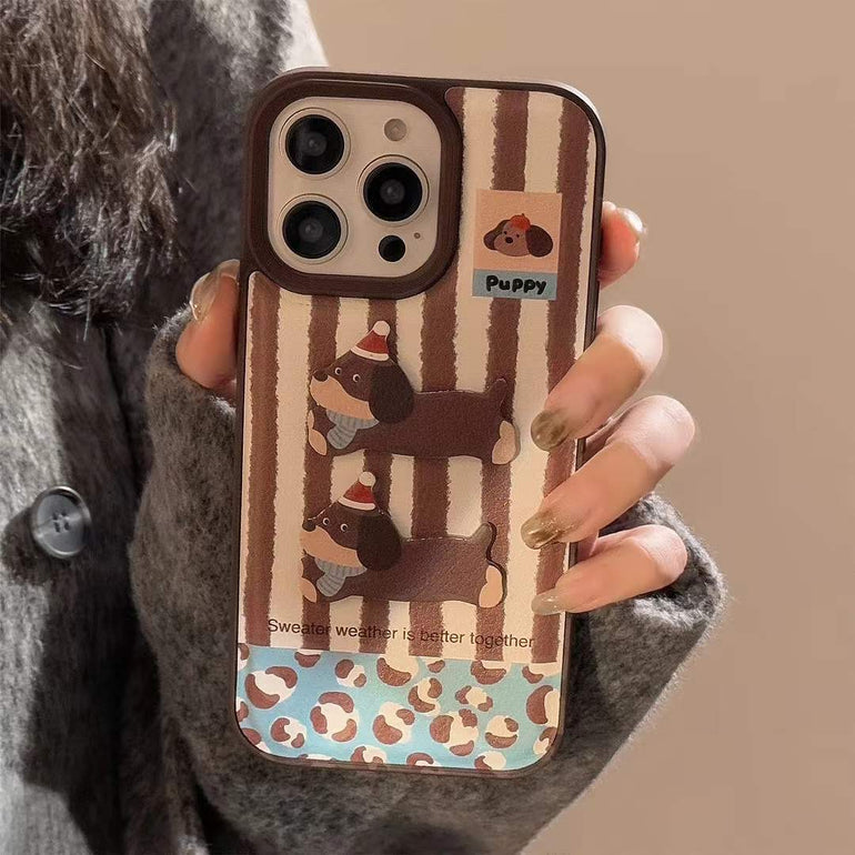 Cute Puppy Case For iPhone