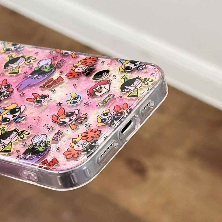 THE GIRLS Silicon Case For iPhone With Charm