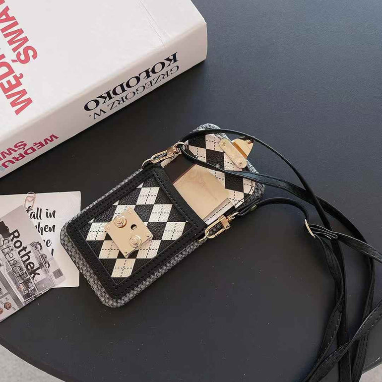 Luxury Leather Wallet Case For iPhone With Sling