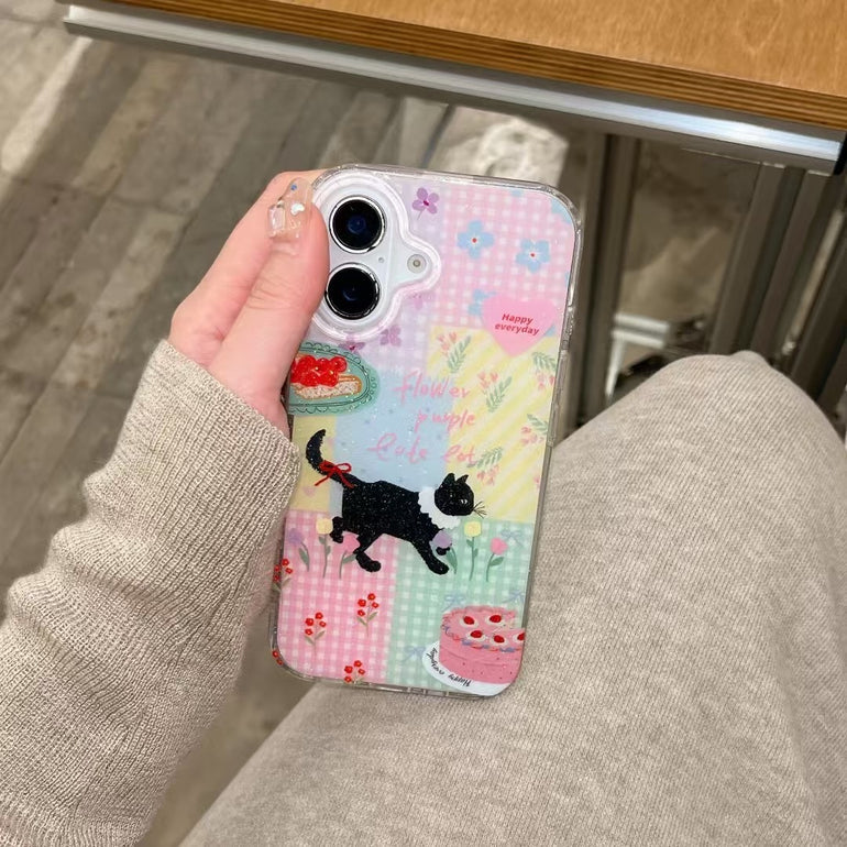 Kitten Silicon Case For iPhone With Cute Charm