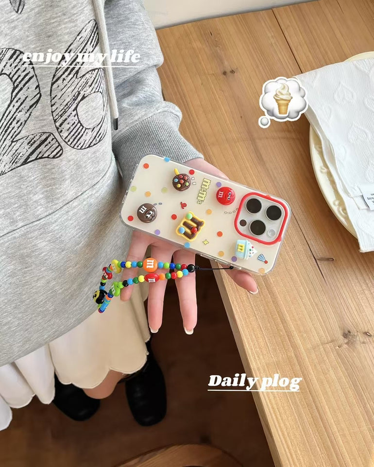 Cute Cakes Silicon Case For iPhone With Cute Charm