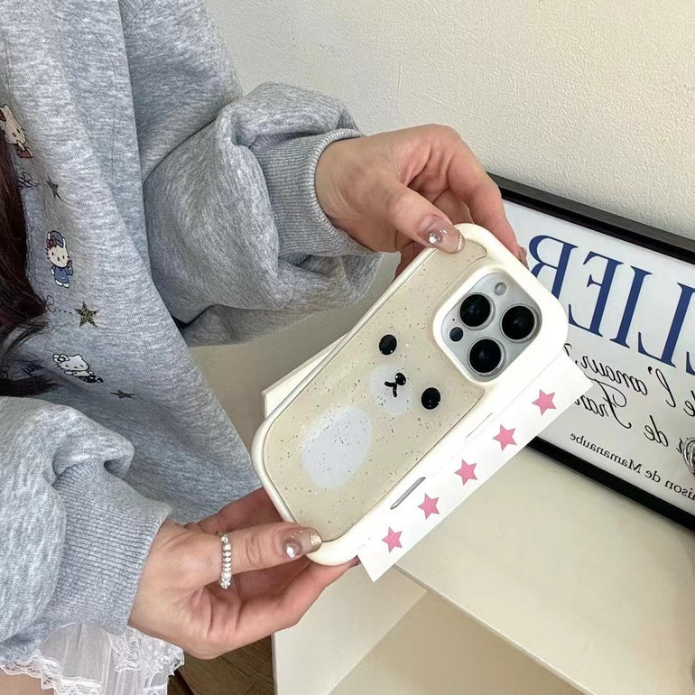 Cute Bear Silicon Bumper Case For iPhone