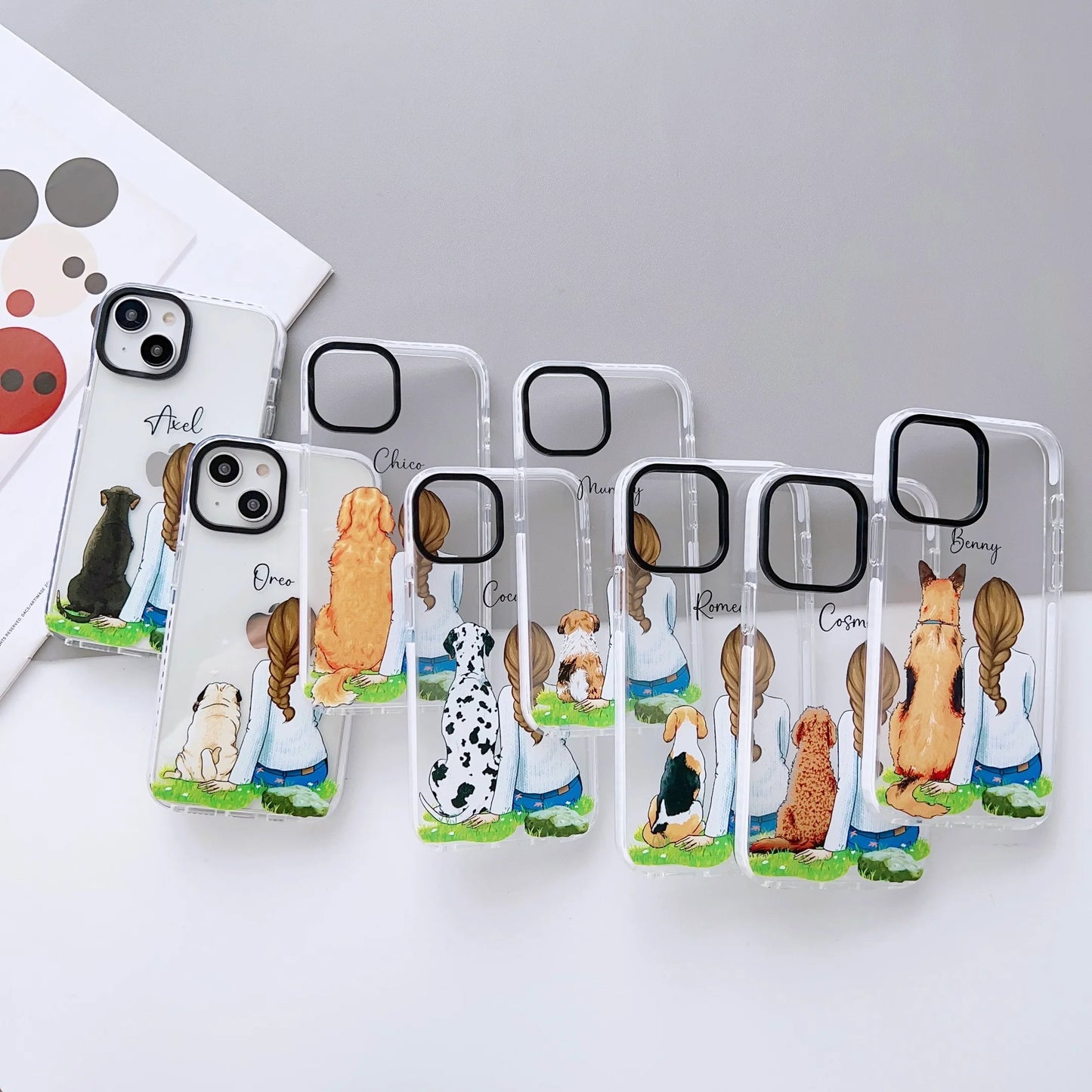 iPhone Impact Proof Customised Silicon Case ( A Girl With Dog )