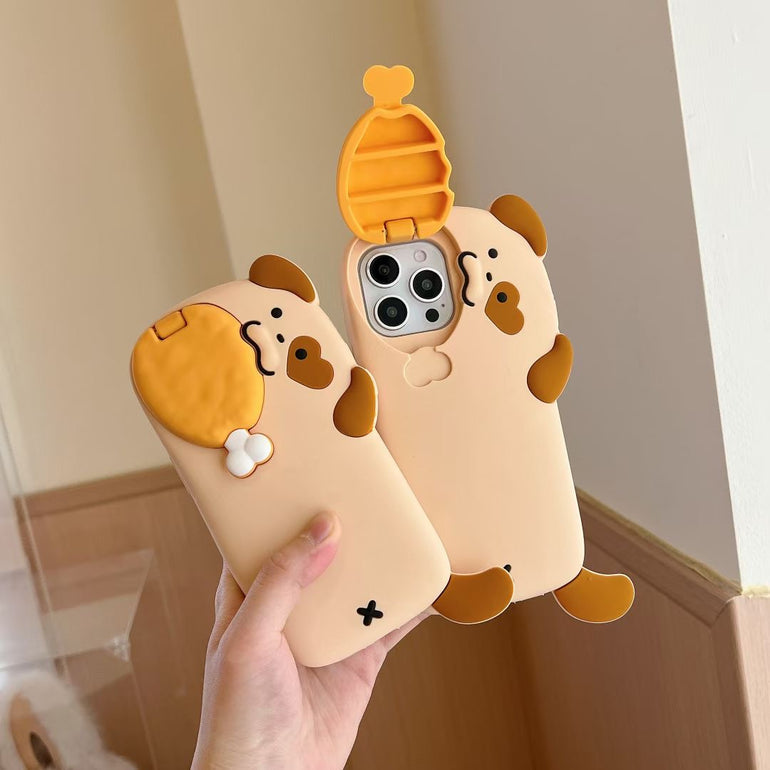 3D Adorable Dog iPhone Case